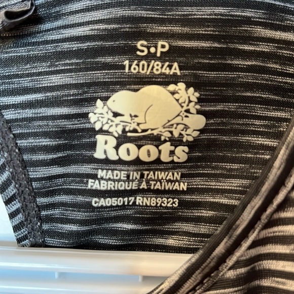 Roots Active Striped Sleeveless Tank Top – Size Small - Picture 3 of 5